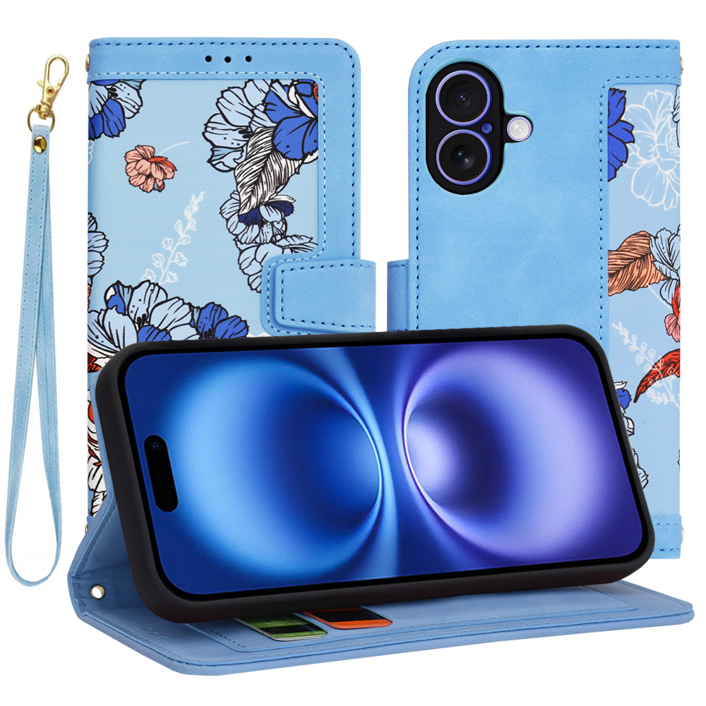 Techsuit FlipCraft puzdro na iPhone 16 – živá modrá KF2338188