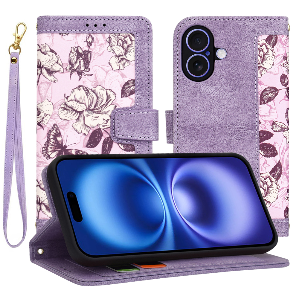 Techsuit FlipCraft puzdro na iPhone 16 – tajomná fialová KF2338189