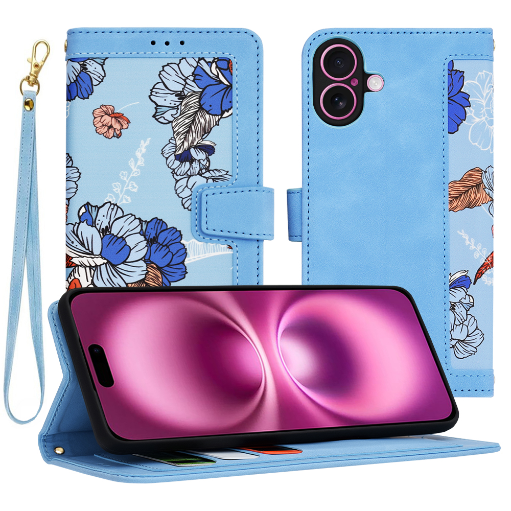 Techsuit FlipCraft puzdro na iPhone 16 Plus – živá modrá KF2338192