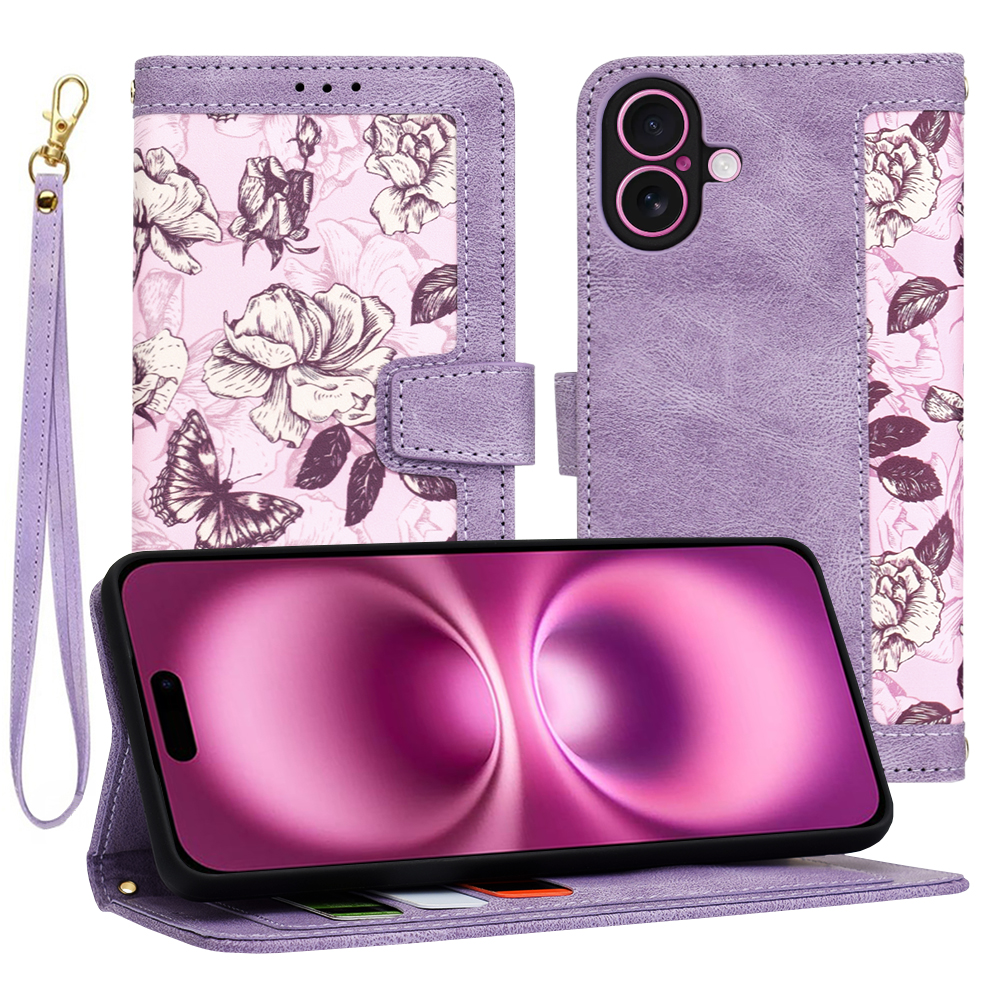 Techsuit FlipCraft puzdro na iPhone 16 Plus – tajomná fialová KF2338193