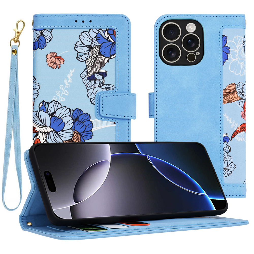 Techsuit FlipCraft puzdro na iPhone 16 Pro Max – živá modrá KF2338200