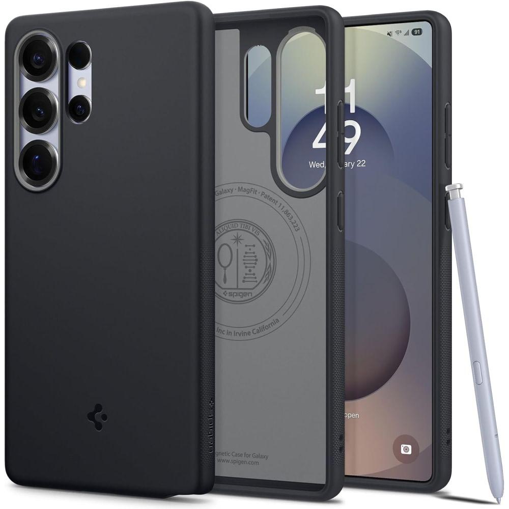 Spigen Caseology Nano Pop MagSafe kryt na Samsung Galaxy S25 Ultra – čierny sezam (Black Sesame) KF2346336
