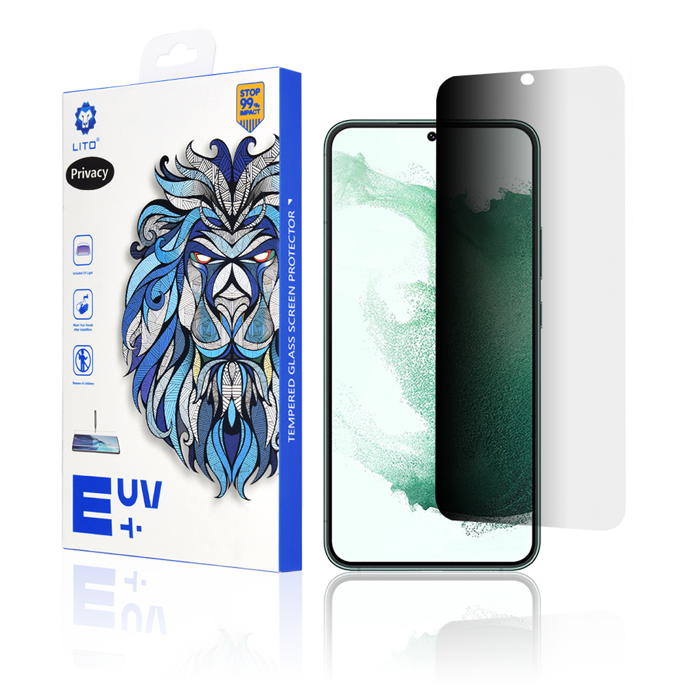 Lito 3D UV Glass ochranné sklo na Samsung Galaxy S22 Plus 5G / S23 Plus – Privacy KF238781