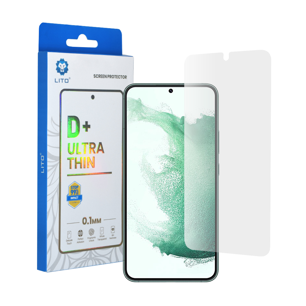 Lito 2.5D Classic Glass Ultra Thin ochranné sklo na Samsung Galaxy S22 Plus 5G – číre KF2310448