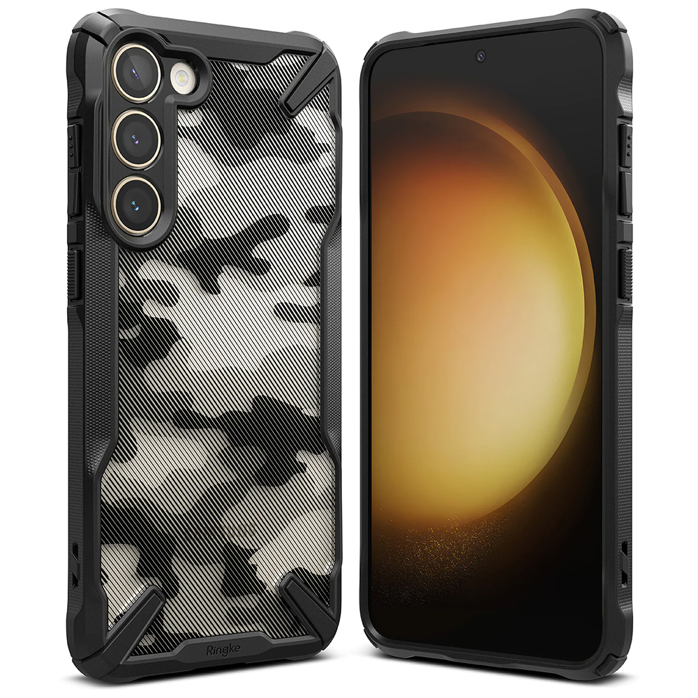 Ringke Fusion X Design kryt na Samsung Galaxy S23 – Camo Black KF2311686