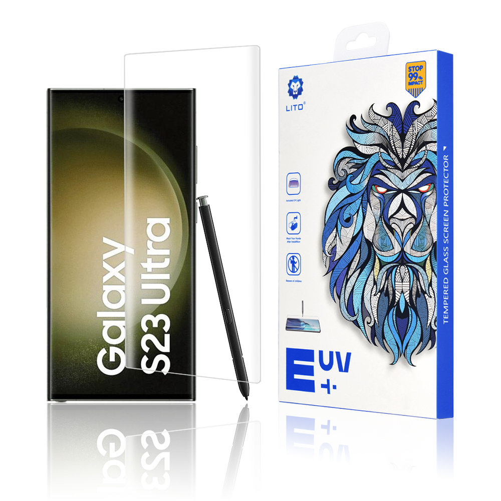Lito 3D UV Glass ochranné sklo na Samsung Galaxy S23 Ultra – číre KF2312957
