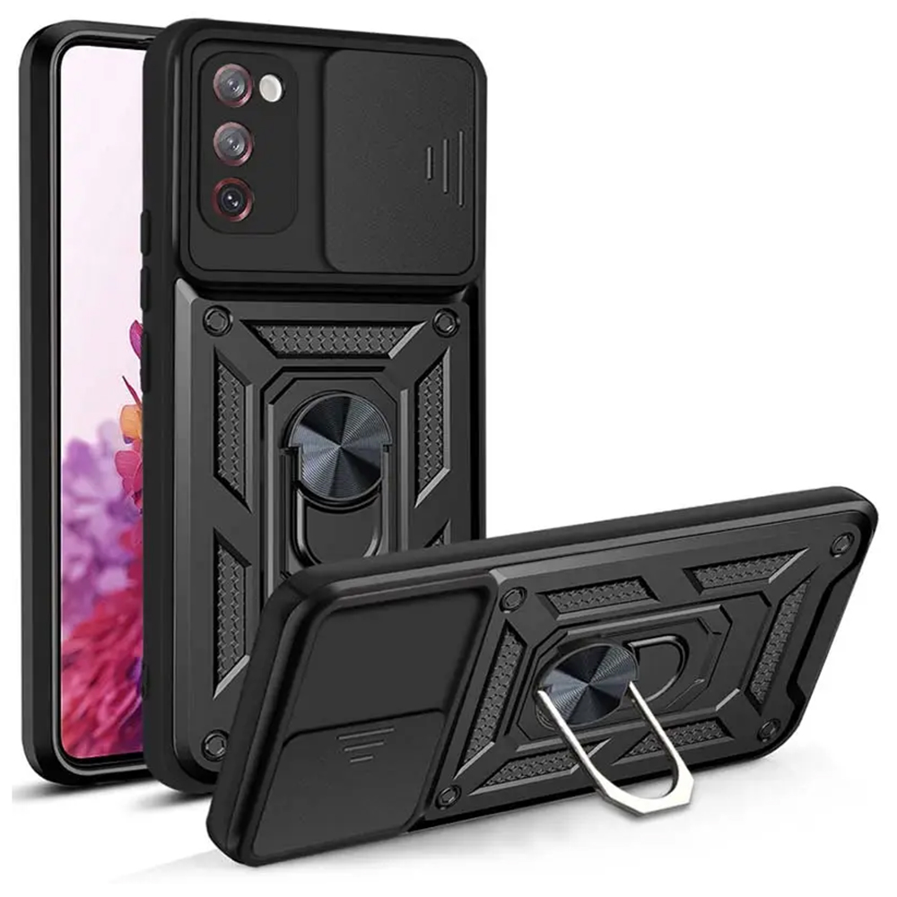 Techsuit CamShield Series kryt na Samsung Galaxy S20 FE / S20 FE 5G – čierny KF2313021