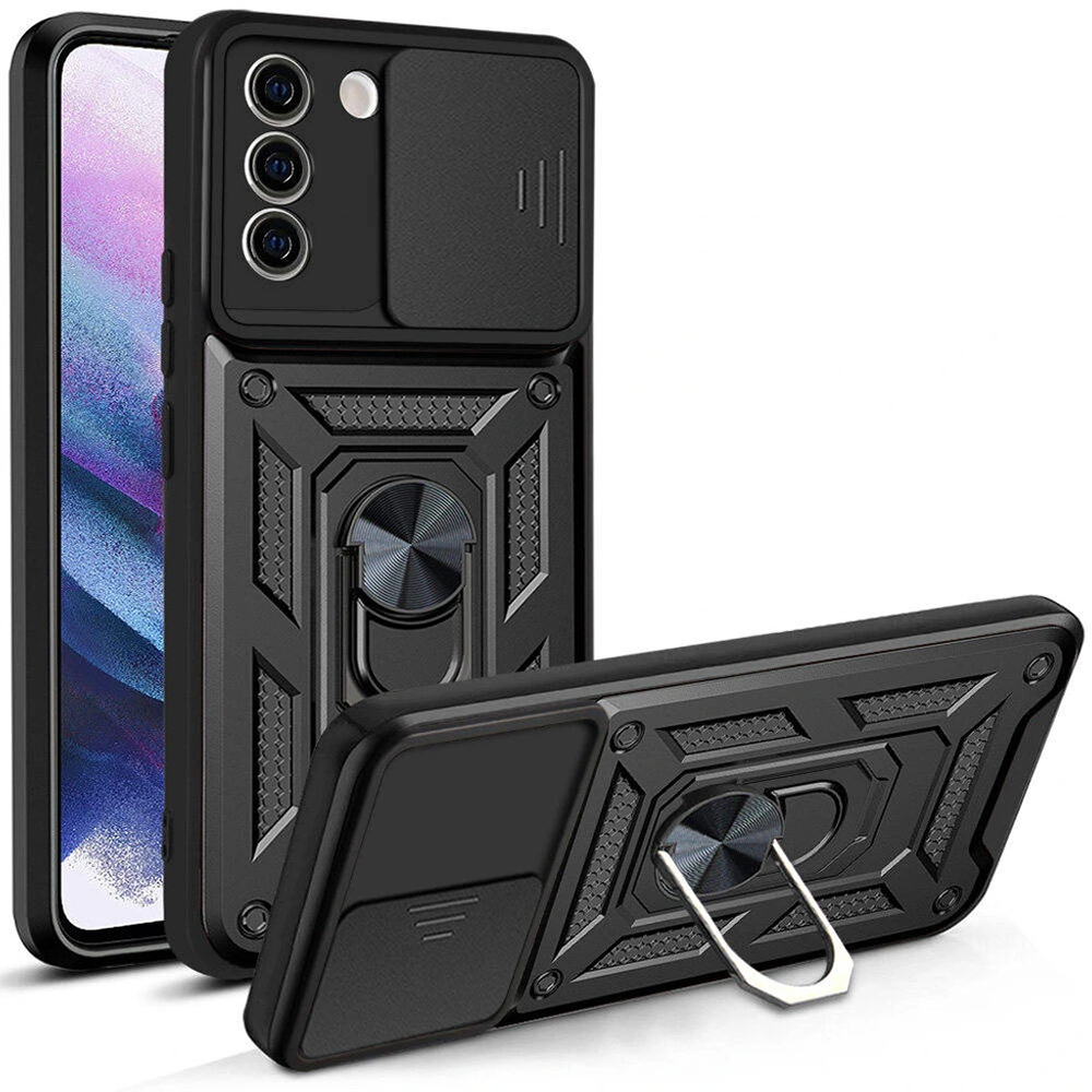Techsuit CamShield Series kryt na Samsung Galaxy S21 FE 5G – čierny KF2313024
