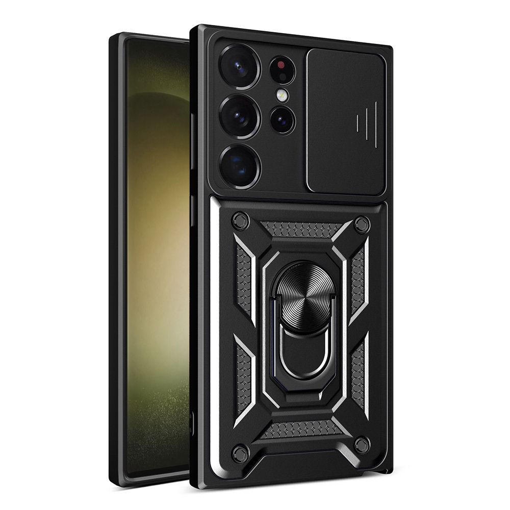 Techsuit CamShield Series kryt na Samsung Galaxy S23 Ultra – čierny KF2313047