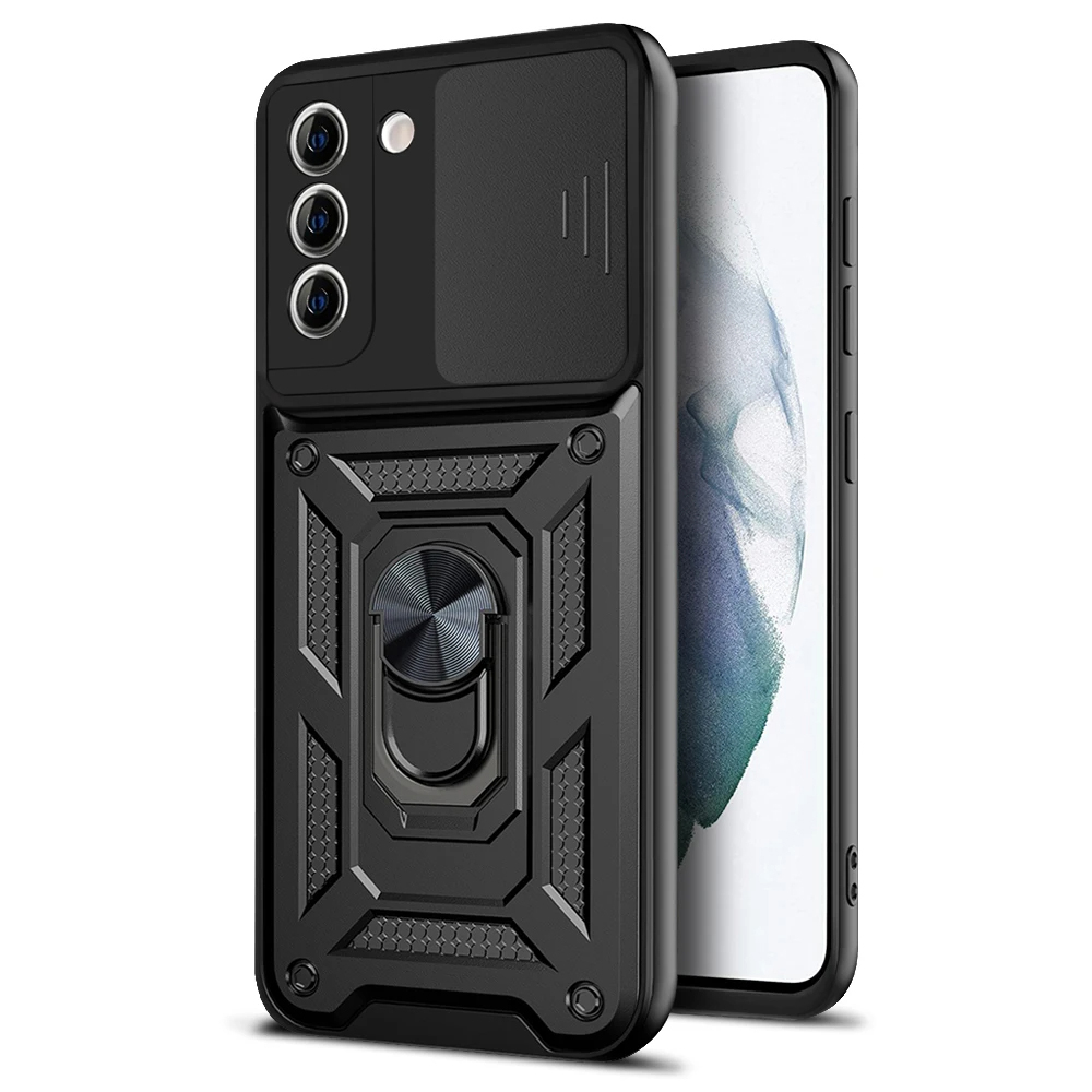 Techsuit CamShield Series kryt na Samsung Galaxy S21 5G – čierny KF2315363