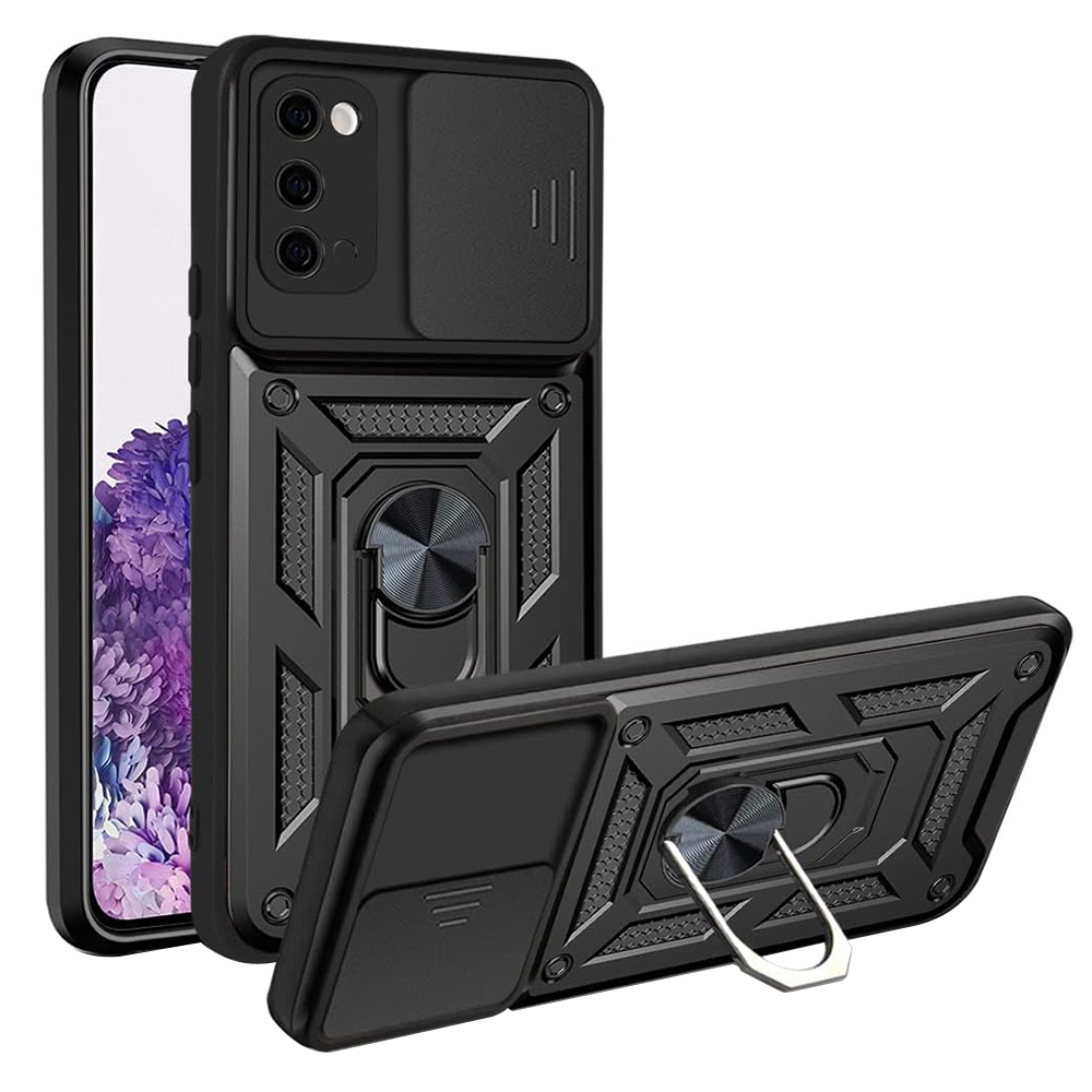 Techsuit CamShield Series kryt na Samsung Galaxy S20 4G / S20 5G – čierny KF2315365