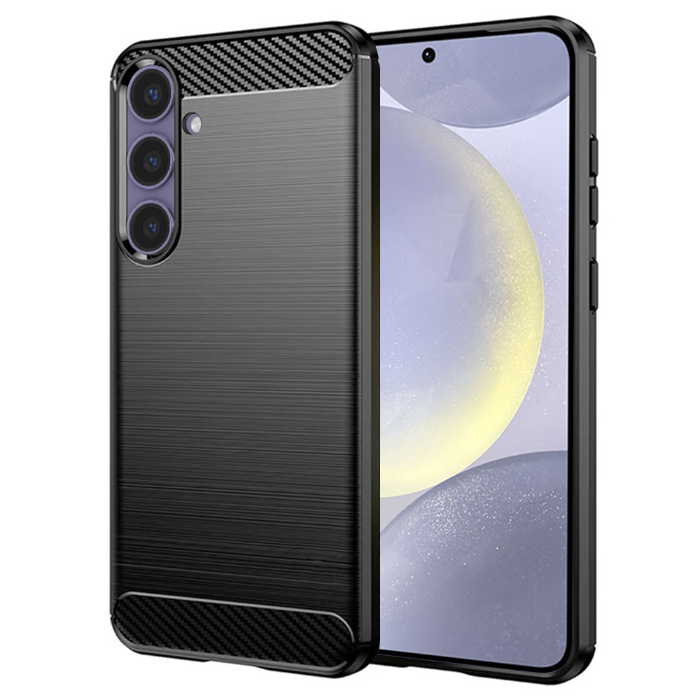 Techsuit Carbon Silicone kryt na Samsung Galaxy S24 Plus – čierny KF2315573