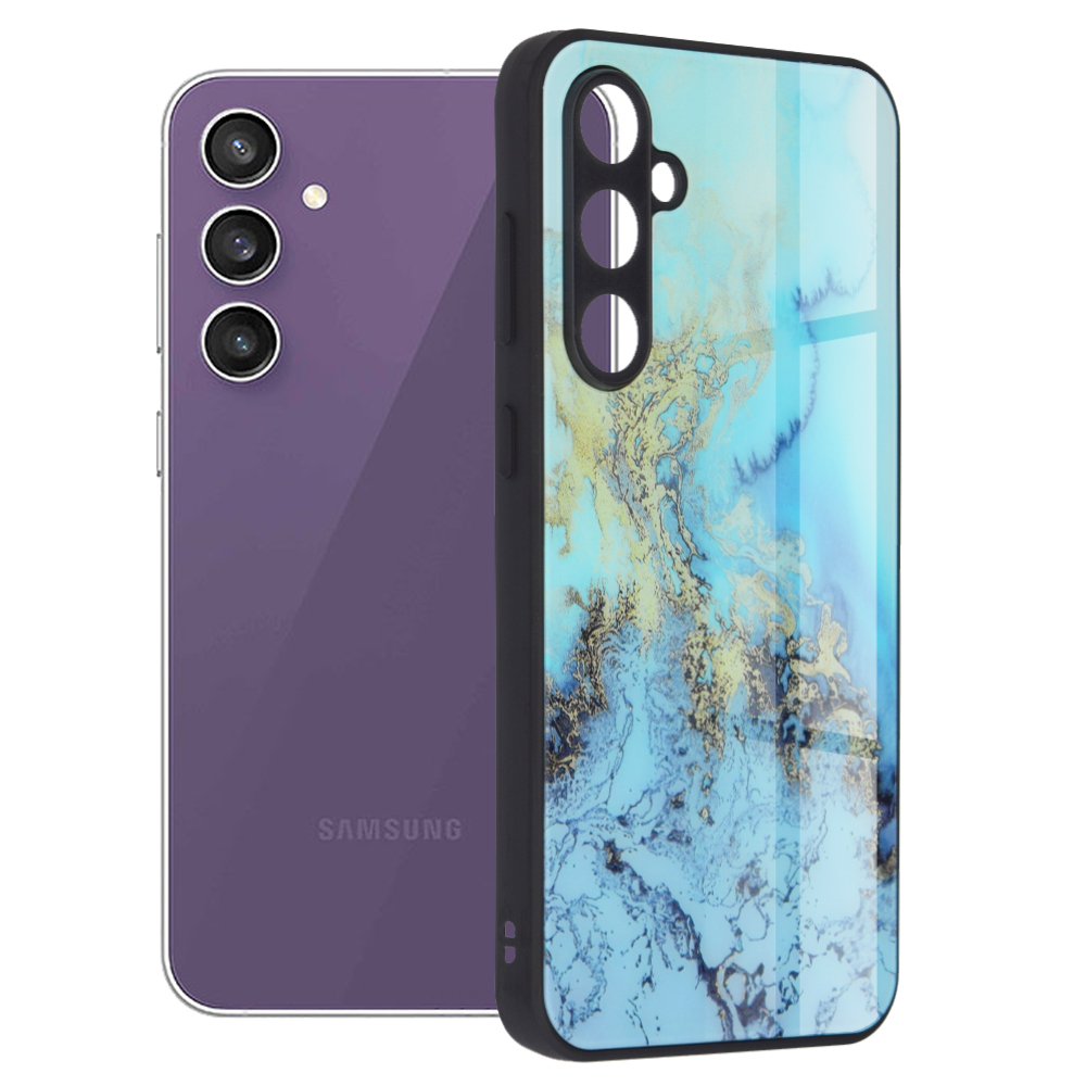 Techsuit Glaze Series – puzdro na Samsung Galaxy S23 FE – Blue Ocean KF2315636