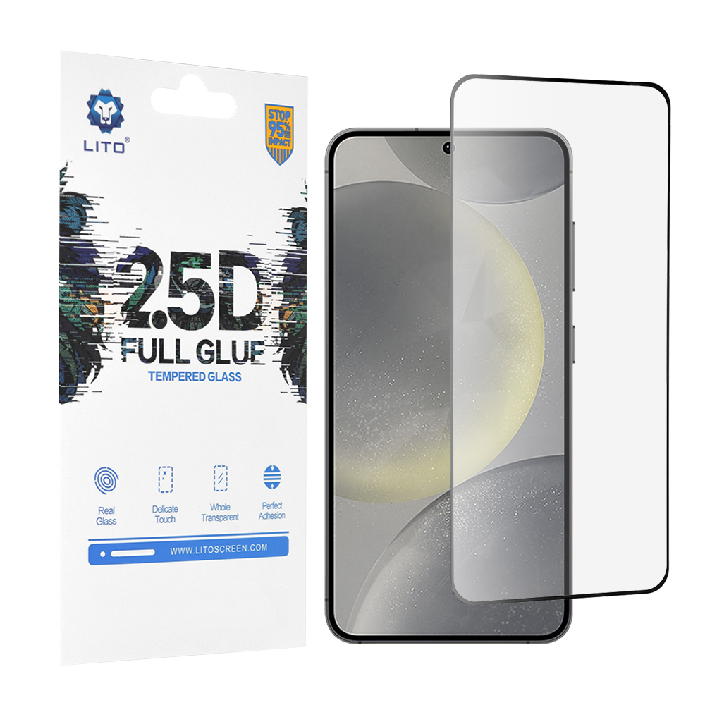 Lito 2.5D FullGlue Glass Ultra Thin ochranné sklo na Samsung Galaxy S24 / S25 – čierne KF2318015