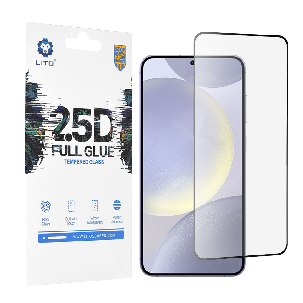 Lito 2.5D FullGlue Glass Ultra Thin ochranné sklo na Samsung Galaxy S24 Plus / S25 Plus – čierne KF2318014