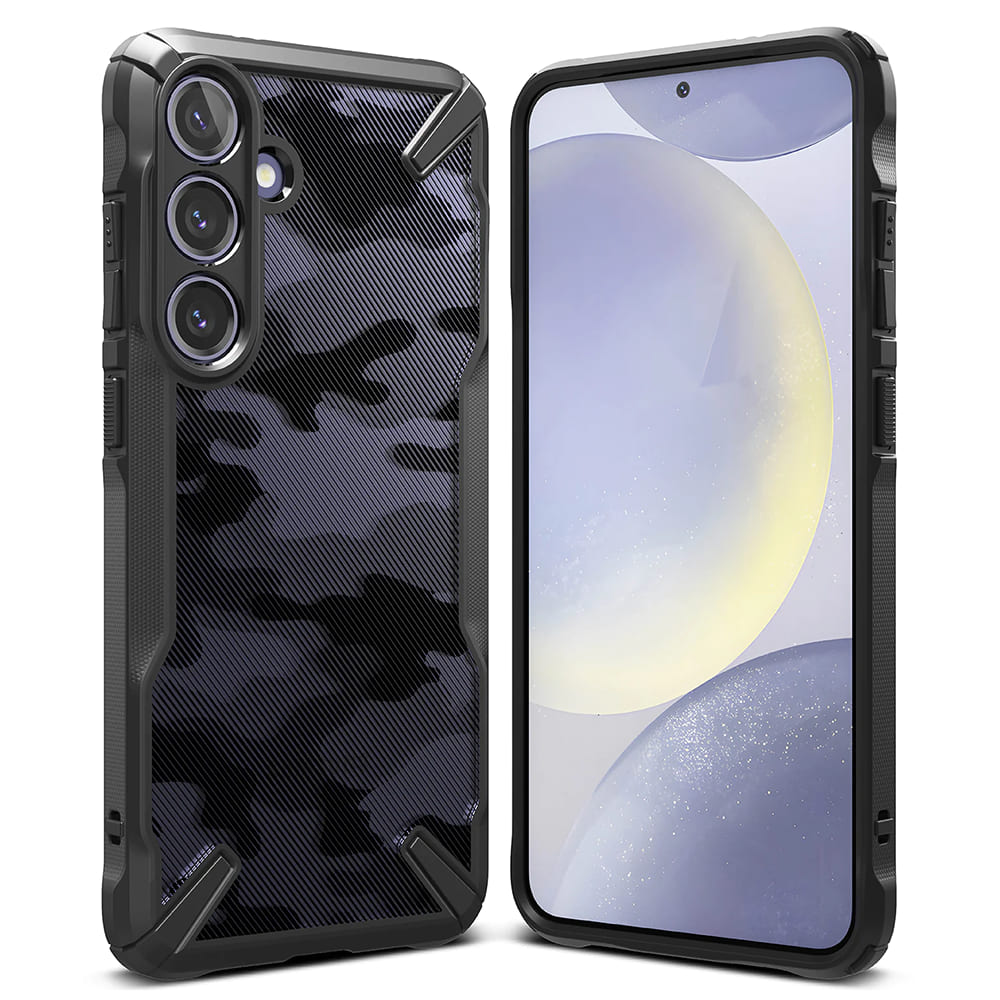 Ringke Fusion X Design kryt na Samsung Galaxy S24 – Camo Black KF2318433