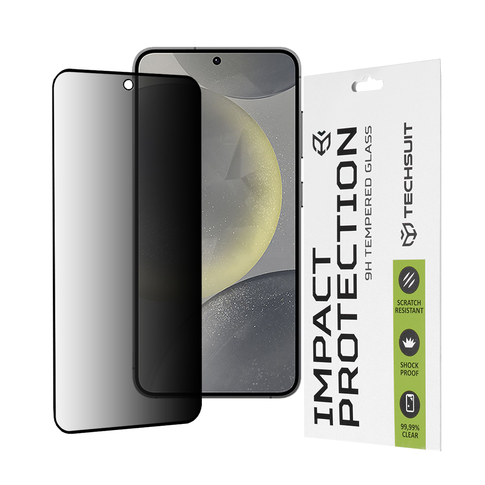 Techsuit 111D Privacy Full Glue ochranné sklo na Samsung Galaxy S24 / S25 – čierne KF2323440