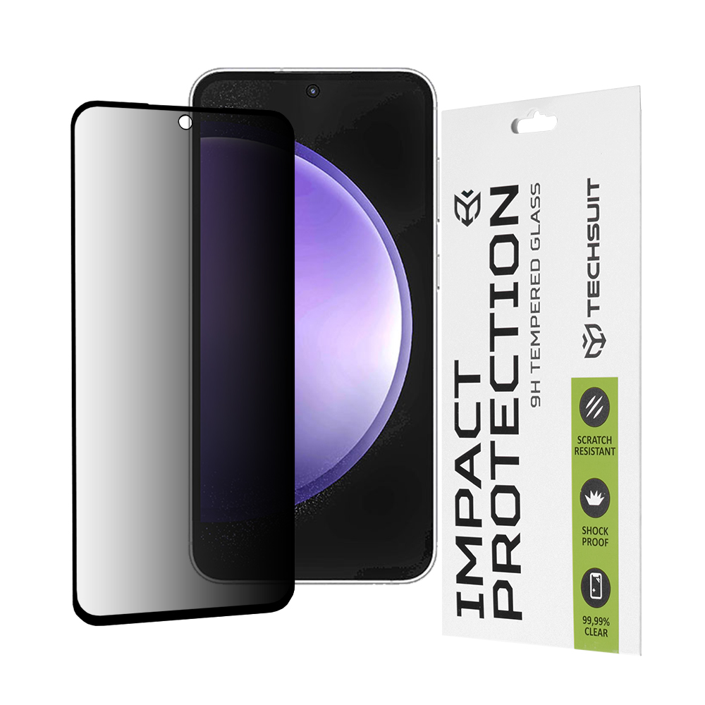 Techsuit 111D Privacy Full Glue ochranné sklo na Samsung Galaxy S23 FE – čierne KF2325613