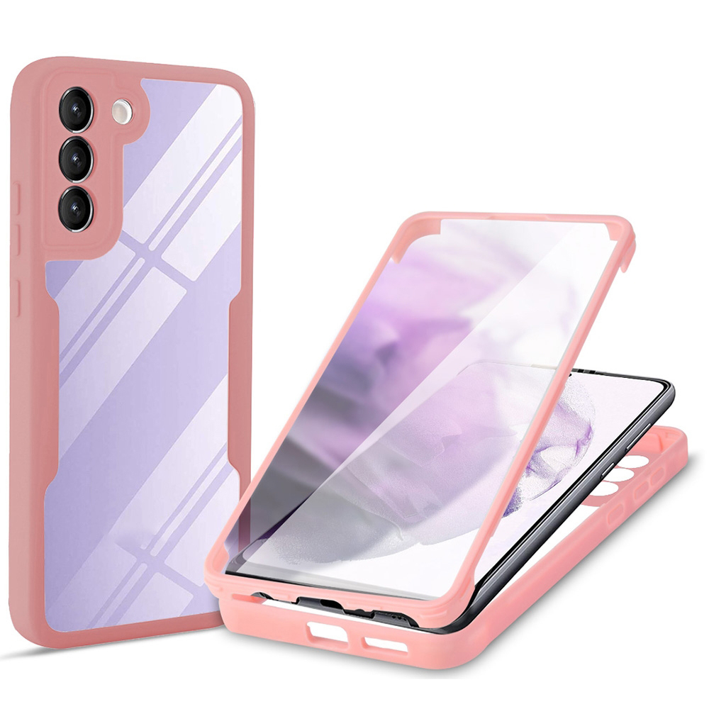 Techsuit ColorVerse 360 – ochrana obrazovky + puzdro na Samsung Galaxy S23 – ružový KF2326750