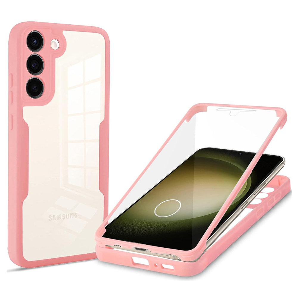 Techsuit ColorVerse 360 – ochrana obrazovky + puzdro na Samsung Galaxy S23 Plus – ružový KF2326754