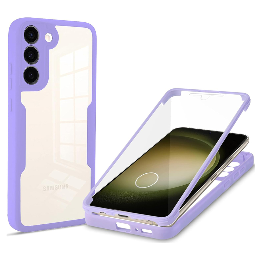 Techsuit ColorVerse 360 – ochrana obrazovky + puzdro na Samsung Galaxy S23 Plus – fialový KF2326756