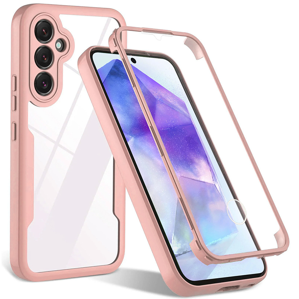 Techsuit ColorVerse 360 – ochrana obrazovky + puzdro na Samsung Galaxy S24 Plus – ružový KF2326794