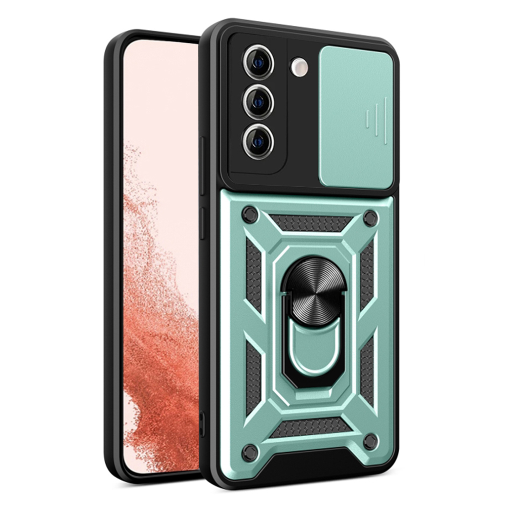 Techsuit CamShield Series kryt na Samsung Galaxy S22 Plus 5G – zelený KF2327390