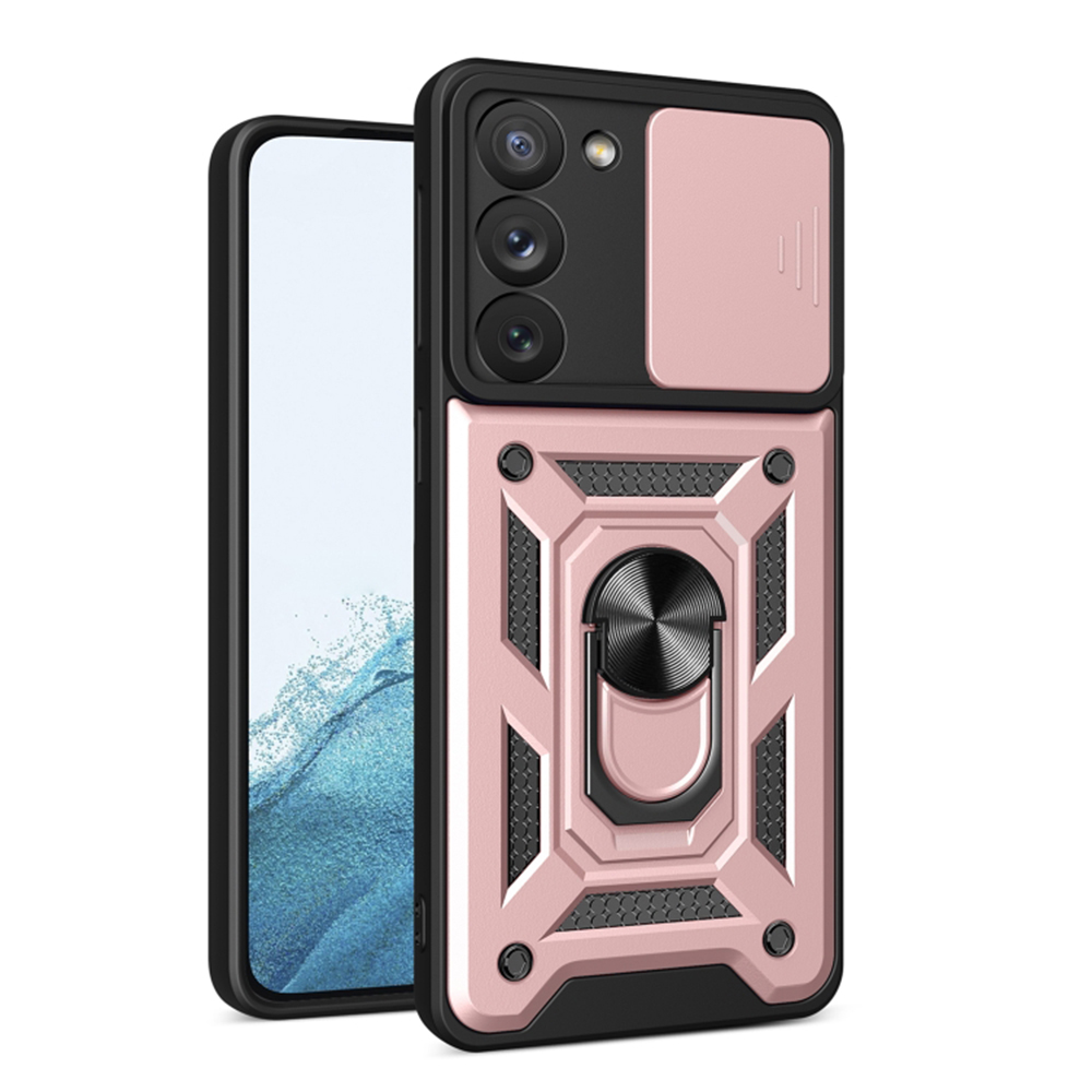 Techsuit CamShield Series kryt na Samsung Galaxy S23 – ružovo-zlatý KF2327435