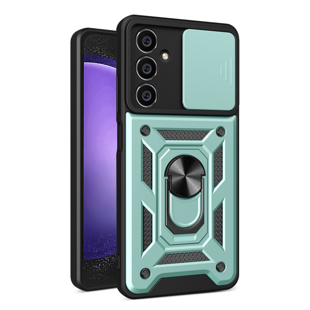 Techsuit CamShield Series kryt na Samsung Galaxy S23 FE – zelený KF2327494