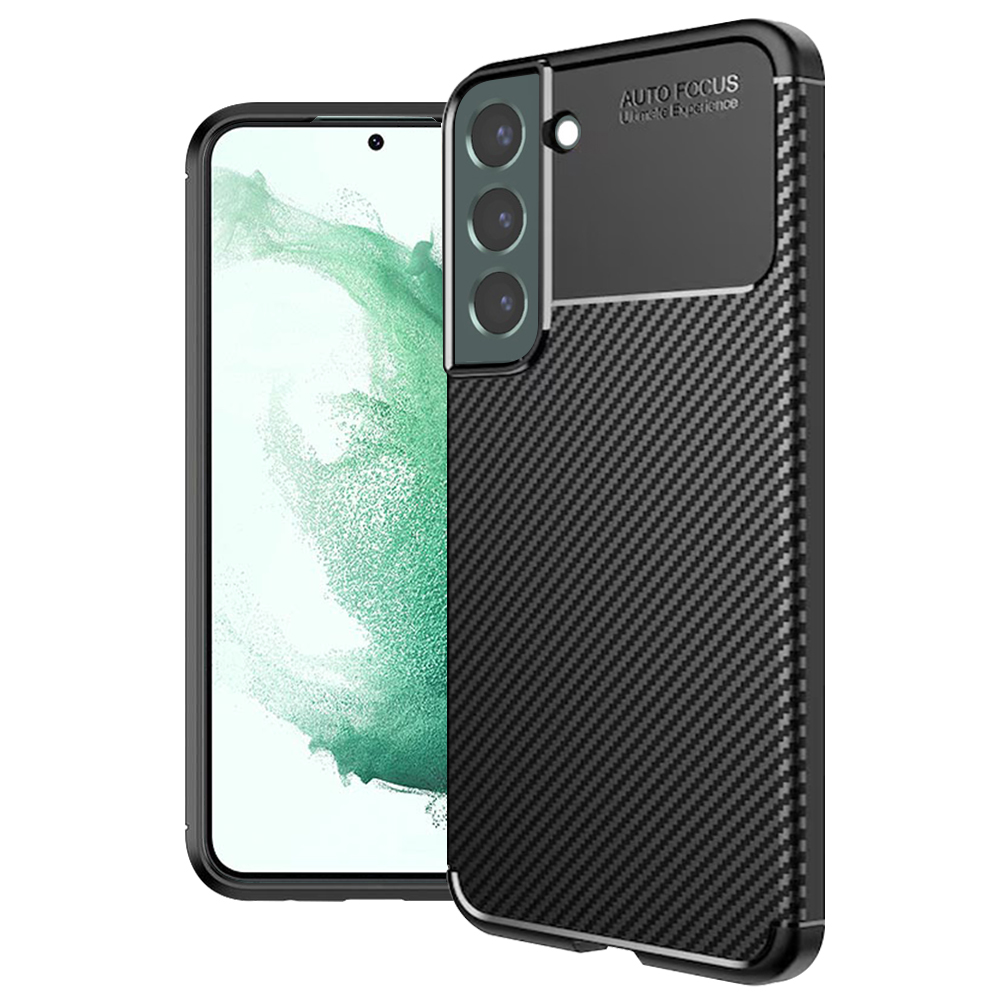 Techsuit CarbonFiber kryt na Samsung Galaxy S22 Plus 5G – čierny KF2327759