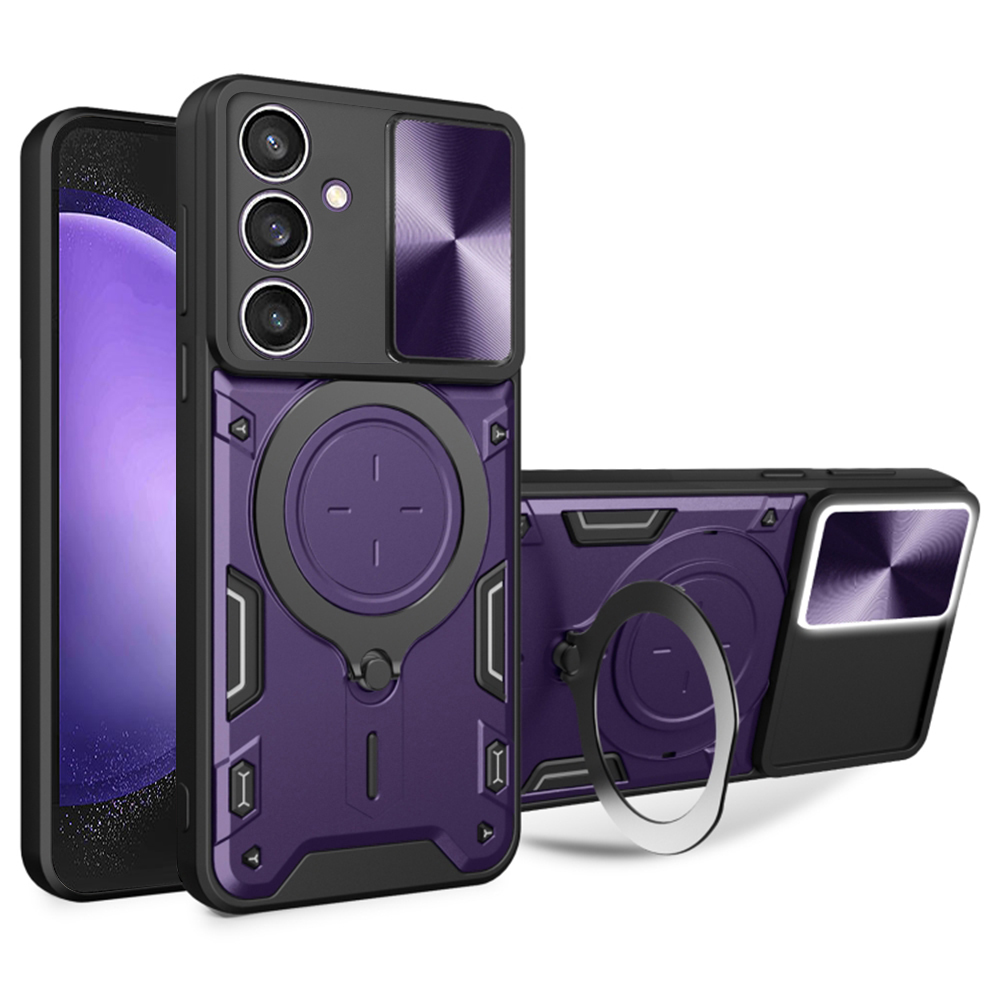 Techsuit CamGuard Pro kryt na Samsung Galaxy S23 FE – fialový KF2331639