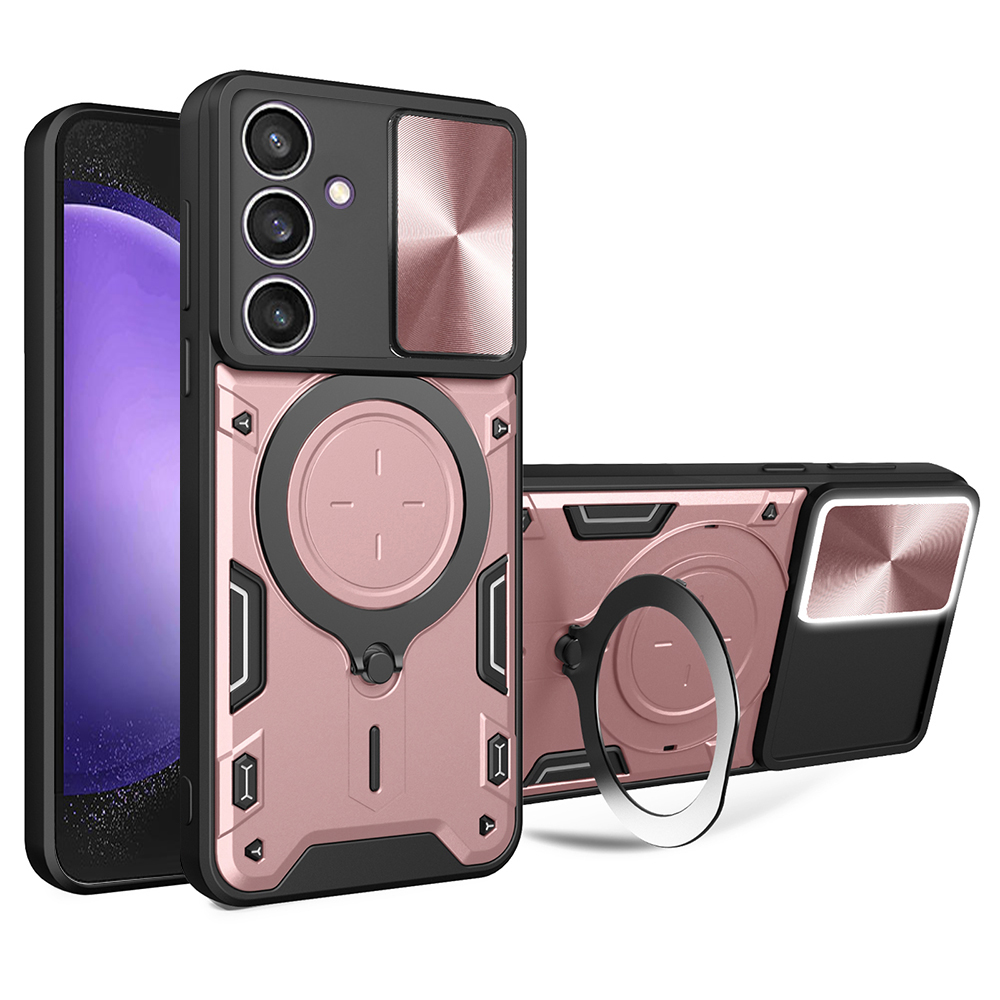 Techsuit CamGuard Pro kryt na Samsung Galaxy S23 FE – ružovo-zlatý KF2331640