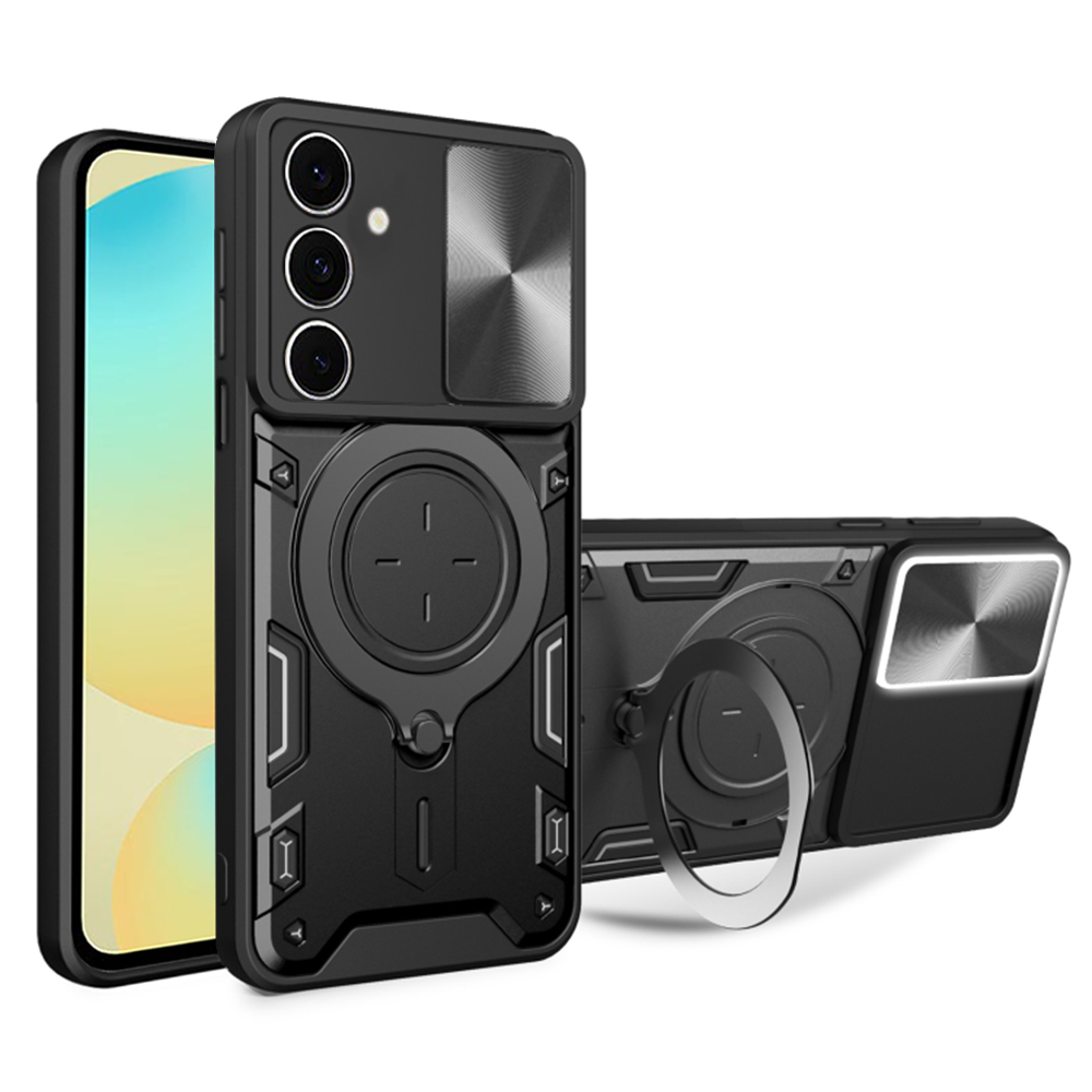Techsuit CamGuard Pro kryt na Samsung Galaxy S24 FE – čierny KF2332319