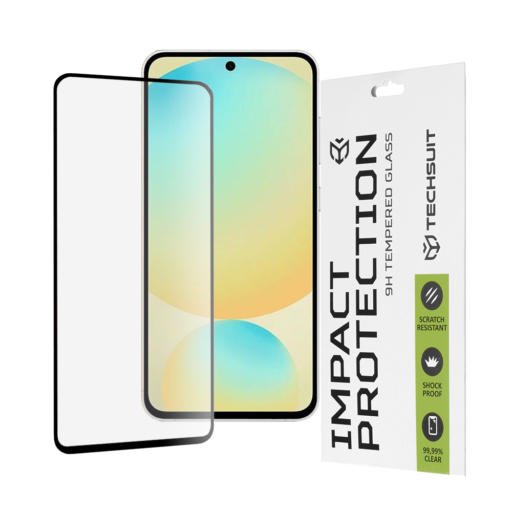 Techsuit 111D Full Cover / Full Glue Glass ochranné sklo na Samsung Galaxy S24 FE – čierne KF2332342