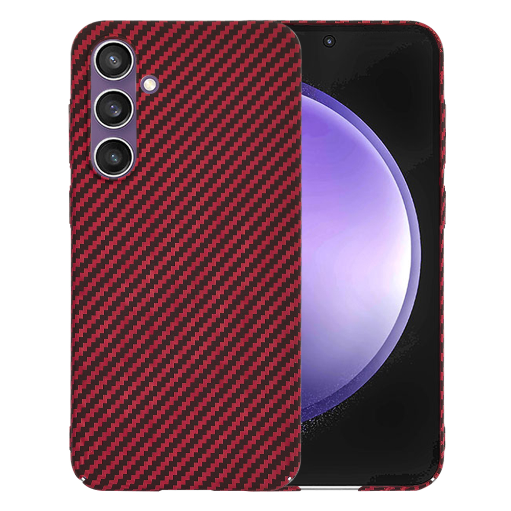 Techsuit Carbonite FiberShell kryt na Samsung Galaxy S23 FE – červený KF2333273