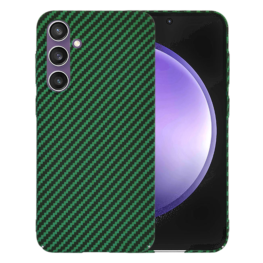 Techsuit Carbonite FiberShell kryt na Samsung Galaxy S23 FE – zelený KF2333272