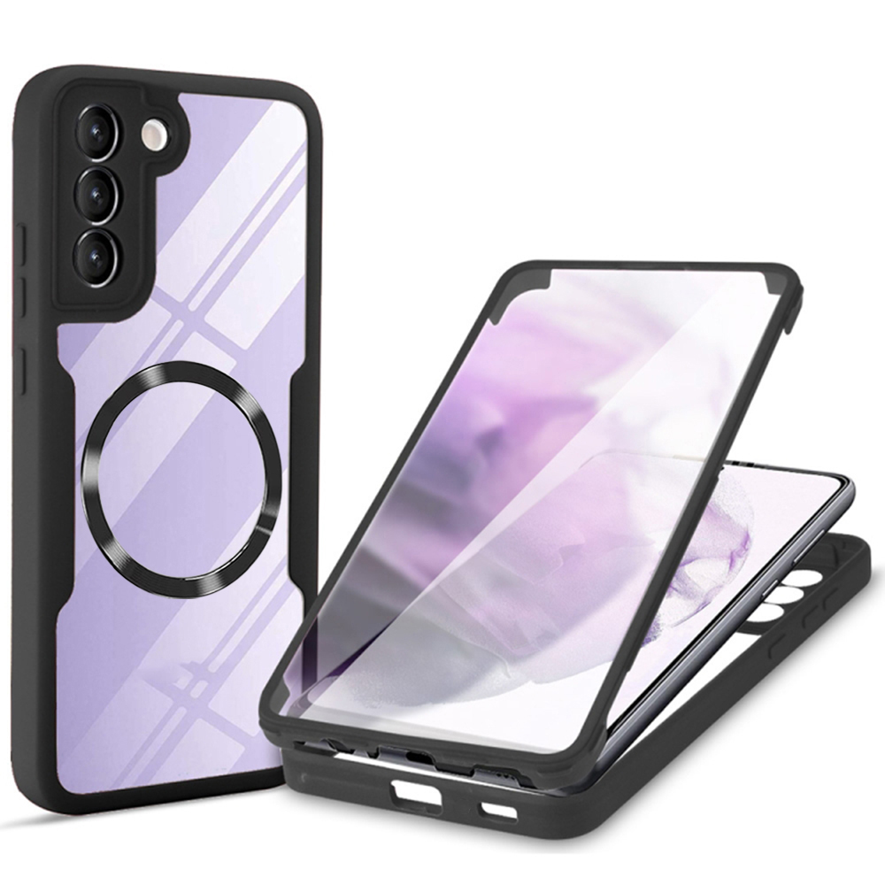 Techsuit ColorVerse 360 – ochrana obrazovky + puzdro na Samsung Galaxy S21 FE 5G – čierny KF2335930