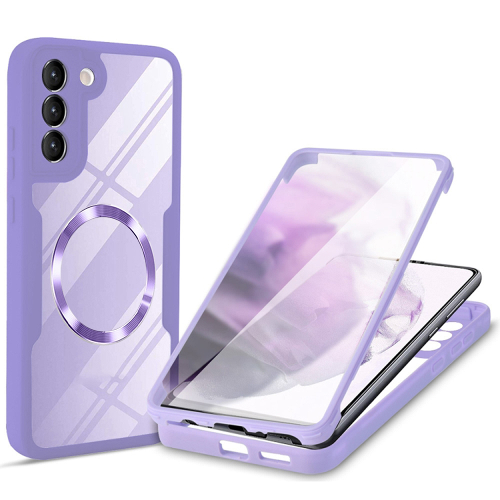Techsuit ColorVerse 360 – ochrana obrazovky + puzdro na Samsung Galaxy S23 – fialový KF2335997