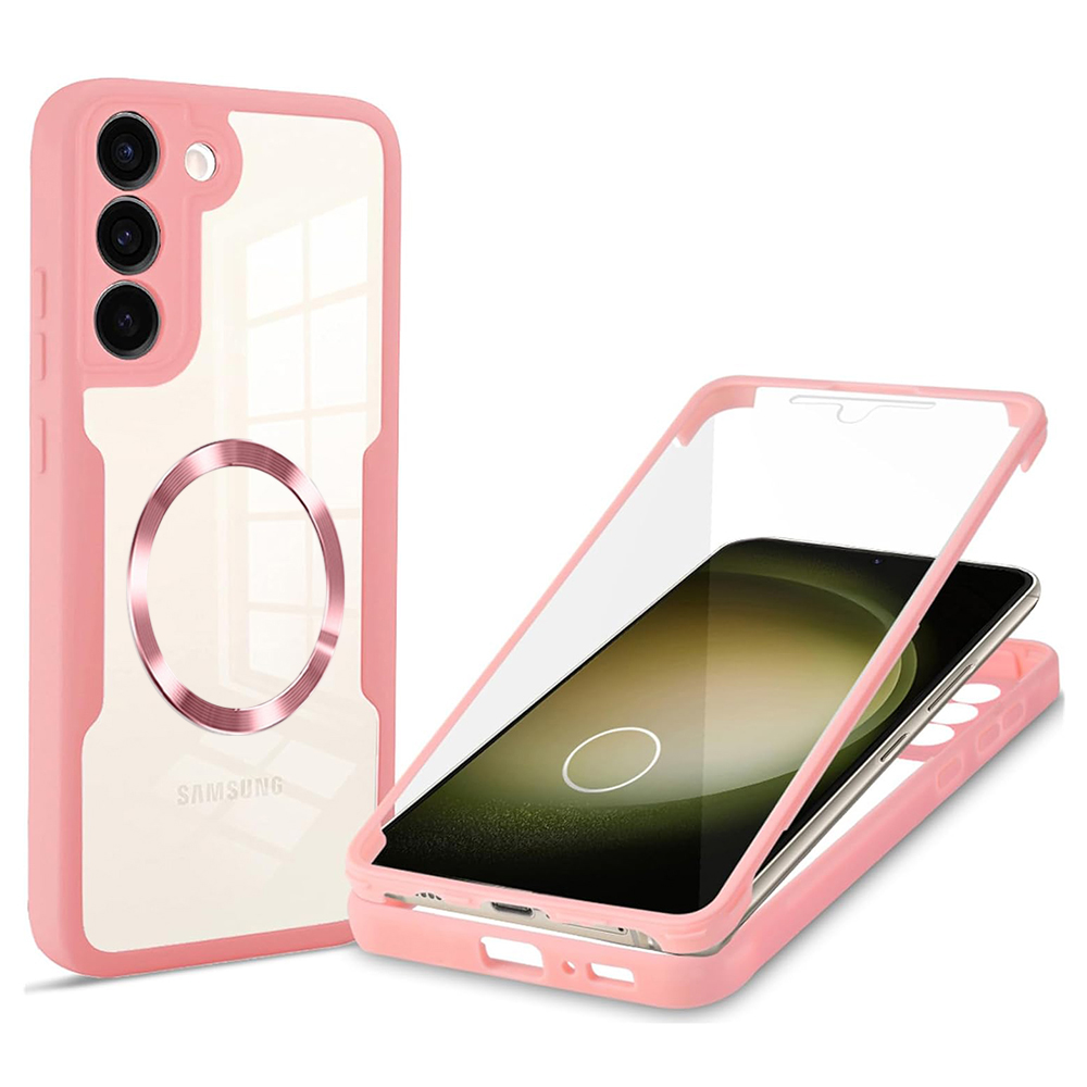Techsuit ColorVerse 360 – ochrana obrazovky + puzdro na Samsung Galaxy S23 Plus – ružový KF2335999