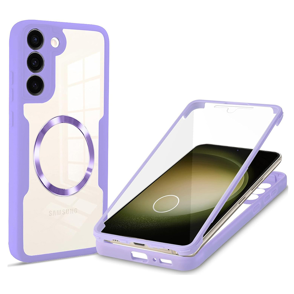Techsuit ColorVerse 360 – ochrana obrazovky + puzdro na Samsung Galaxy S23 Plus – fialový KF2336001