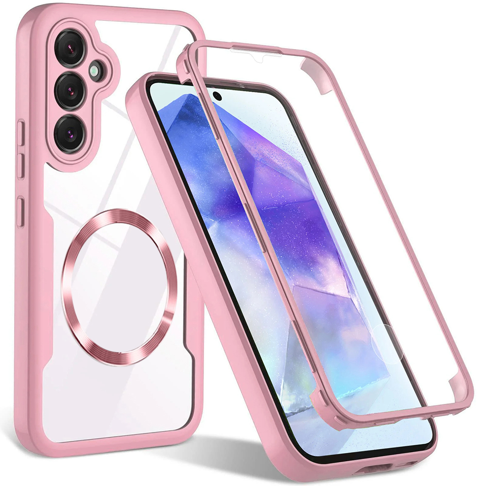 Techsuit ColorVerse 360 – ochrana obrazovky + puzdro na Samsung Galaxy S23 FE – ružový KF2336023