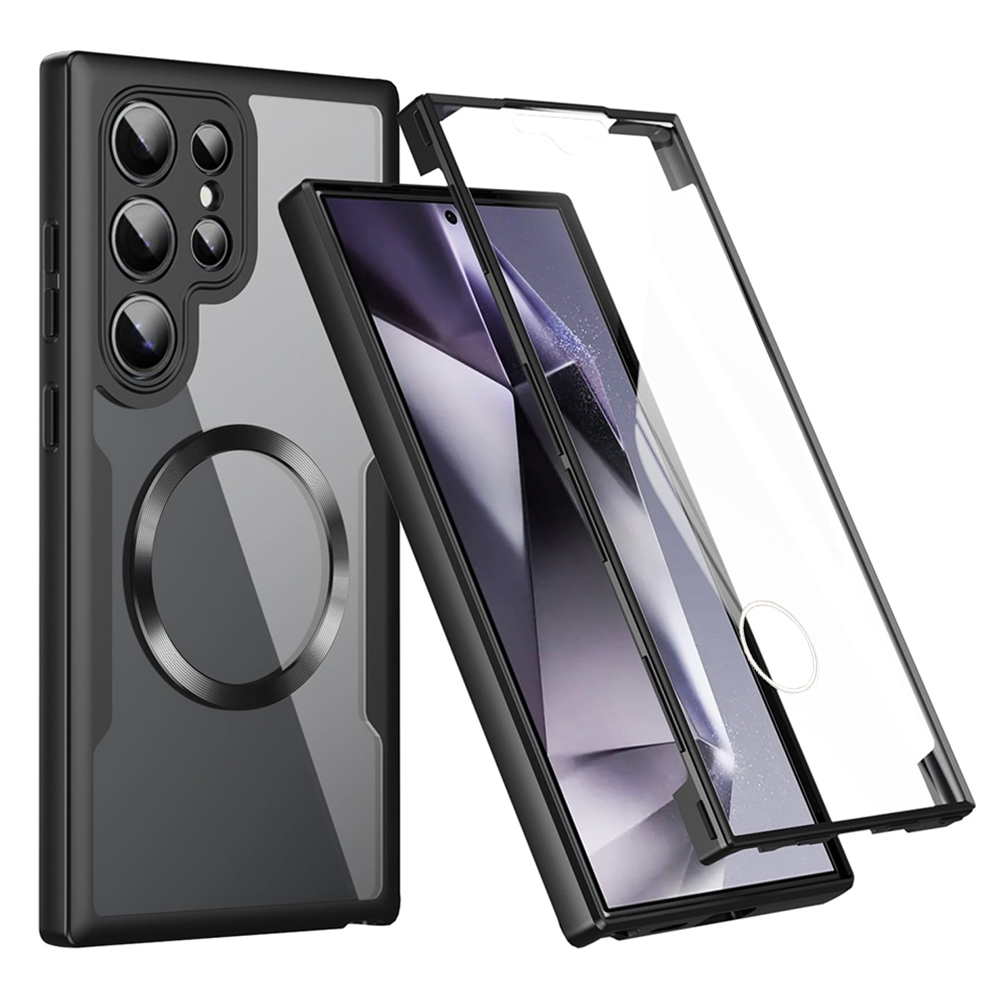 Techsuit ColorVerse 360 – ochrana obrazovky + puzdro na Samsung Galaxy S24 Ultra – čierny KF2336026