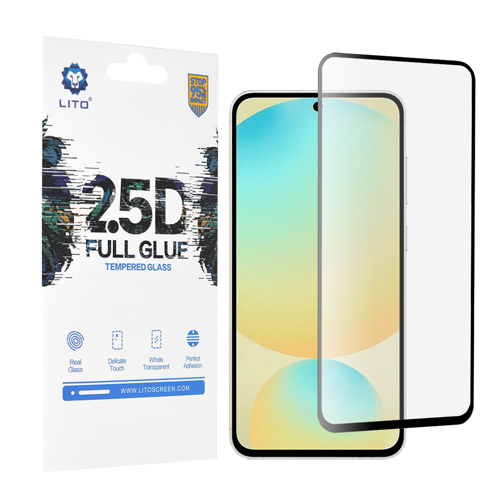 Lito 2.5D FullGlue Glass ochranné sklo na Samsung Galaxy S24 FE – čierne KF2337011