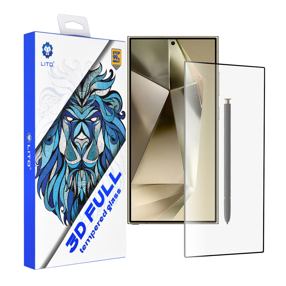 Lito 3D Full Ultra Thin ochranné sklo na Samsung Galaxy S24 Ultra – čierne KF2342965