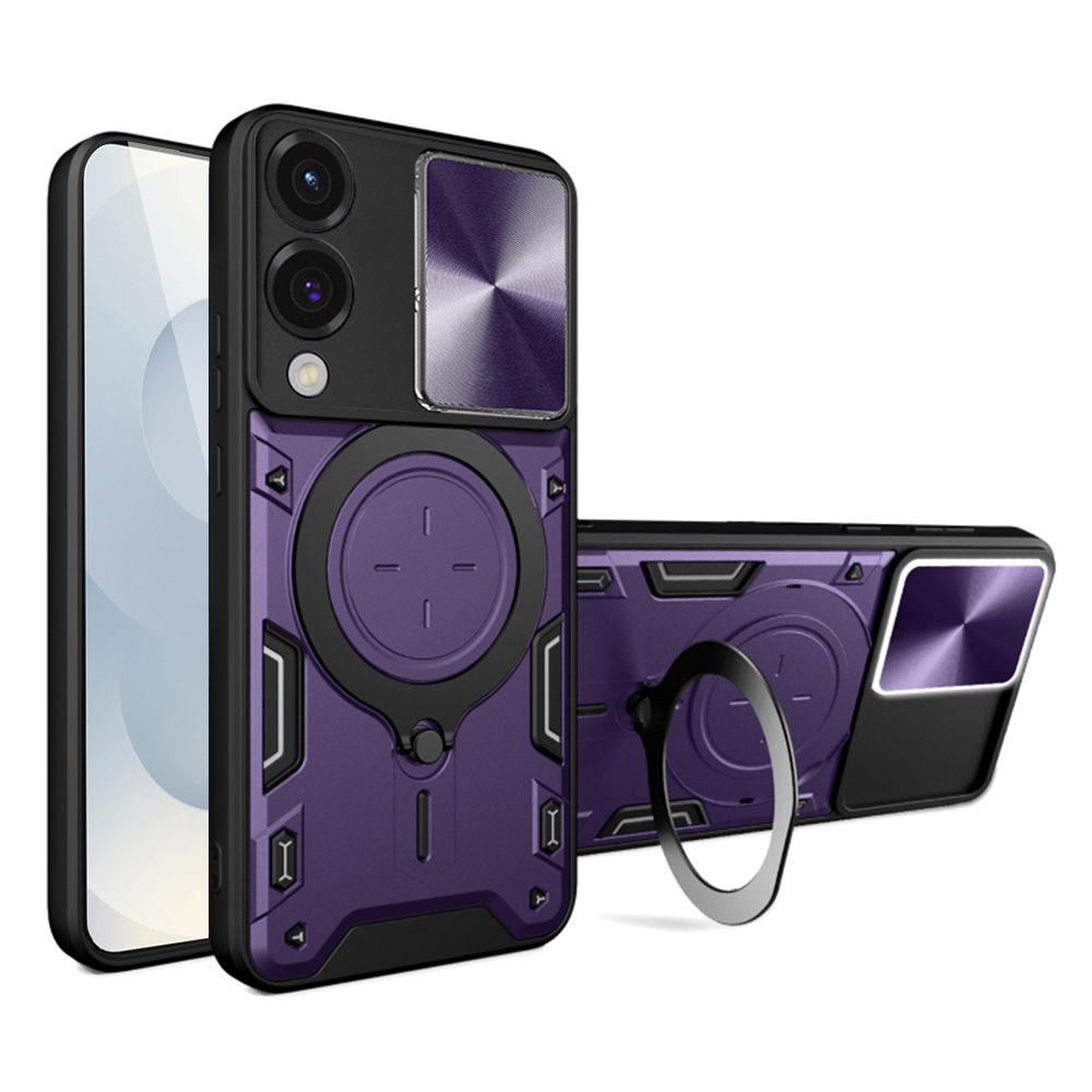 Techsuit CamGuard Pro kryt na Samsung Galaxy S25 Edge – fialový KF2346381
