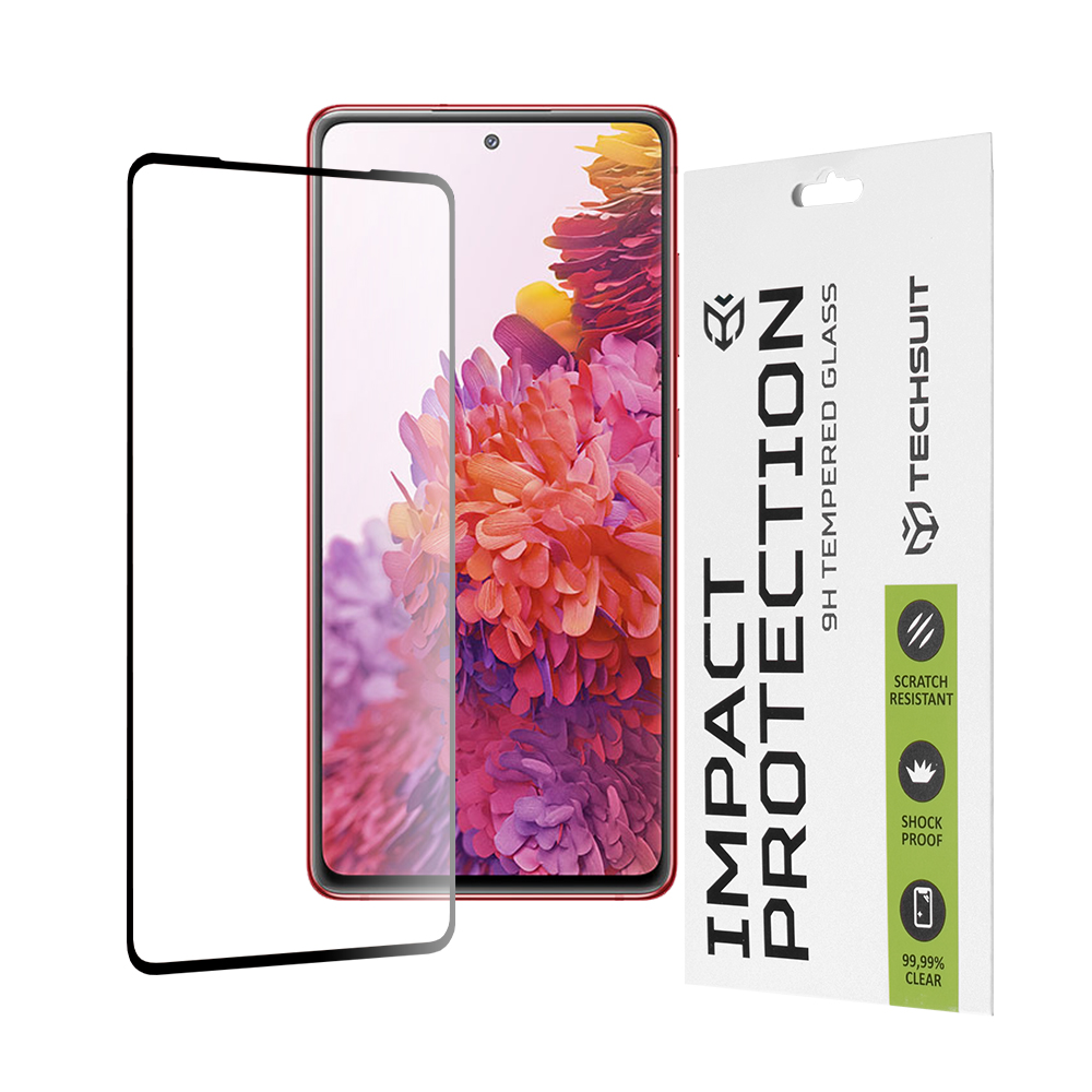 Techsuit 111D Full Cover / Full Glue Glass ochranné sklo na Samsung Galaxy S20 FE 4G / S20 FE 5G – čierne KF235610
