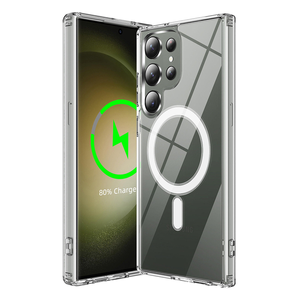 Techsuit MagSafe Pro – puzdro na Samsung Galaxy S23 Ultra – priehľadný KF2313116
