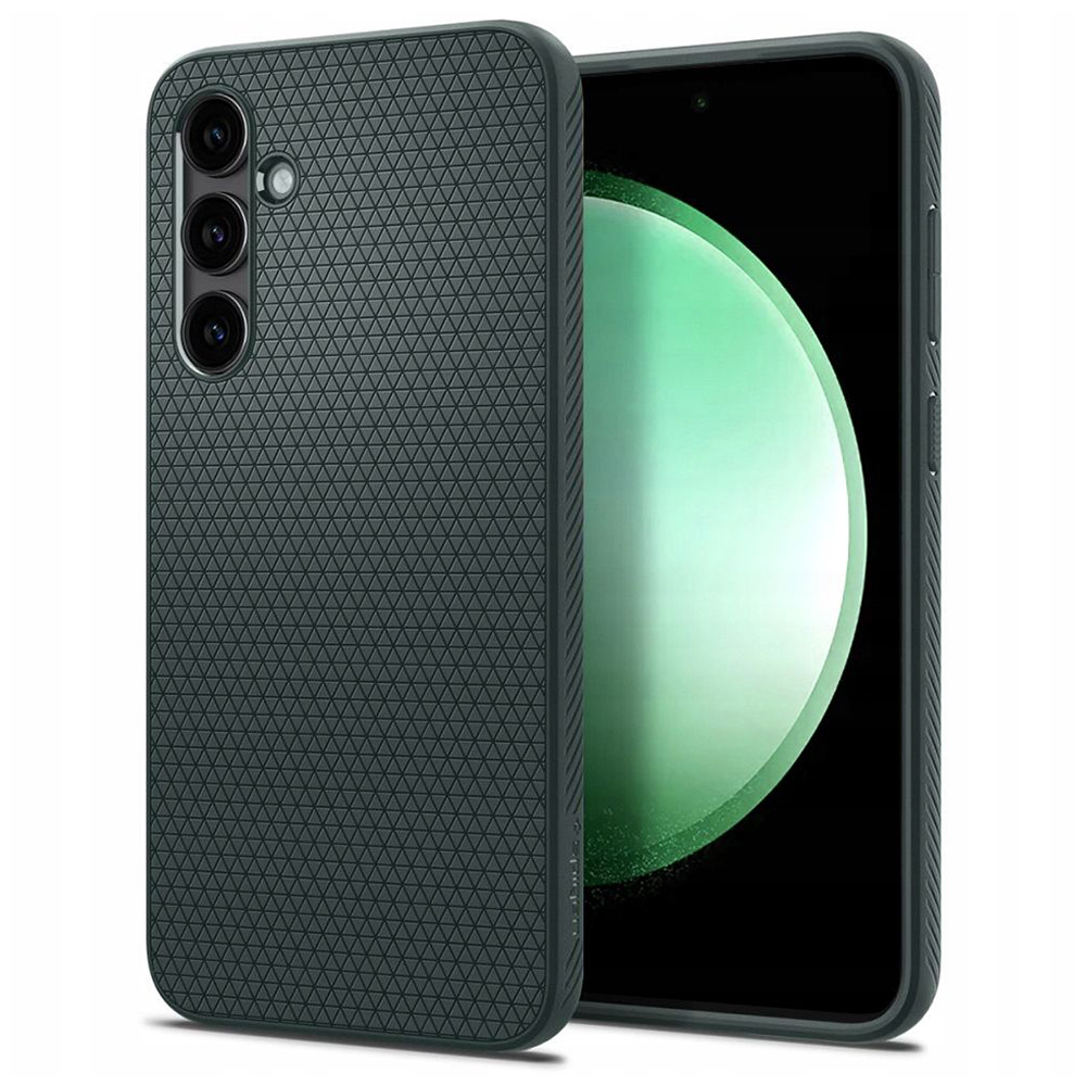 Spigen Liquid Air kryt na Samsung Galaxy S23 FE – tmavozelené (Abyss Green) KF2316222