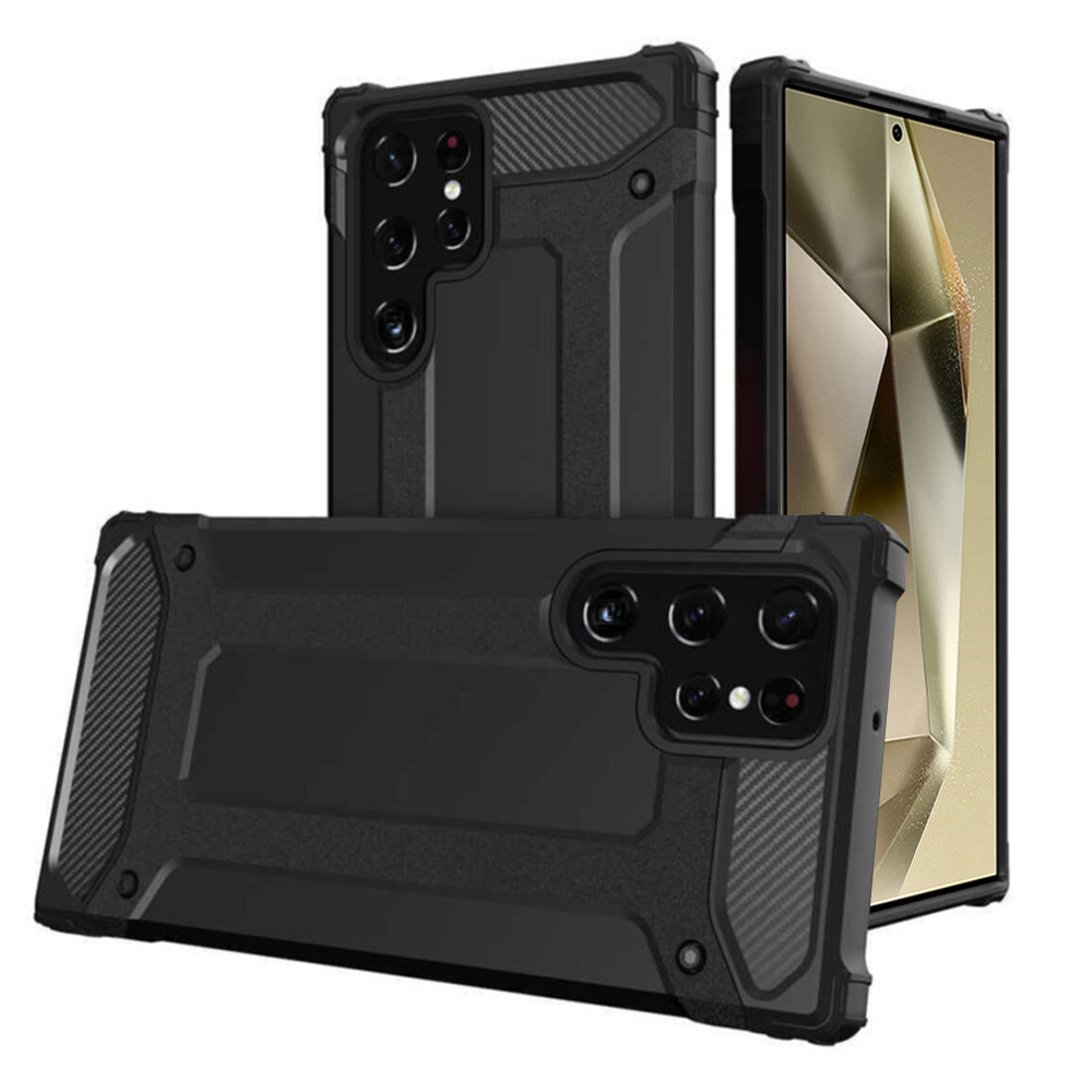 Techsuit Hybrid Armor – puzdro na Samsung Galaxy S24 Ultra – čierny KF2317473