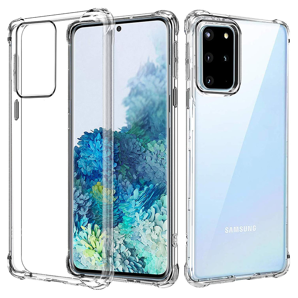 Techsuit Shockproof Clear Silicone – puzdro na Samsung Galaxy S20 Plus 4G / S20 Plus 5G – priehľadný KF2317830
